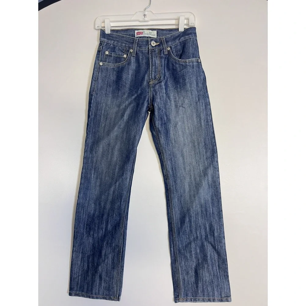 Levi's Performance 514 Straight Jeans Sz 16 Slim Fit Blue YOUTH‎ Boys